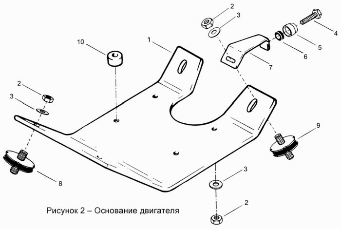 Основание двигателя 