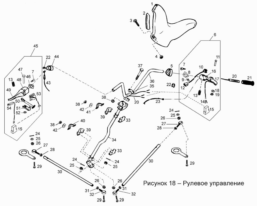 Управление рулевое 